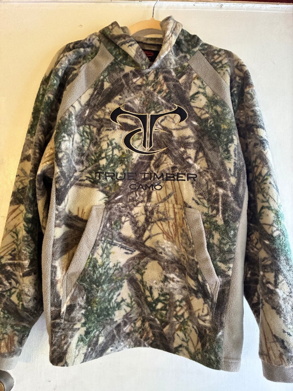 TrueTimber Camo Men's Fleece Pullover Hoodie - Size Large